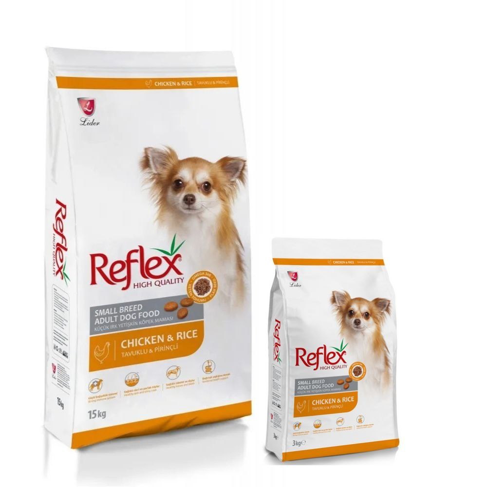 غذای سگ رفلکس مینی ادالت طعم مرغ 15 کیلوگرم